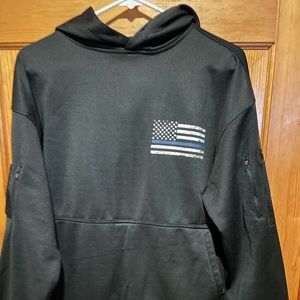 Rothco concealed carry thin blue line hoodie. Men’s size small.